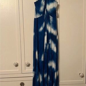 Soma Blue and White Maxi Dress